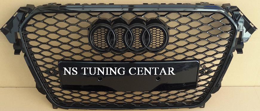 audi a4 b8 restayling maska prednja RS4 look crna